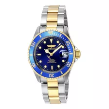 Reloj Invicta Plateado Hombre Color De La Correa Plata/dorado Color Del Bisel Azul Color Del Fondo Azul