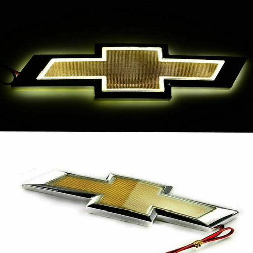 Base Emblema Chevrolet  Delantero Con Luz Led Foto 2