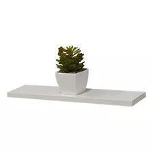 Prateleira Decoração Com Fixação Invisível Em Mdp 20x60 Cm Cor Branco