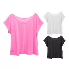 Kit 4 Blusa Feminina T-shirt Camiseta Plus Size Cores