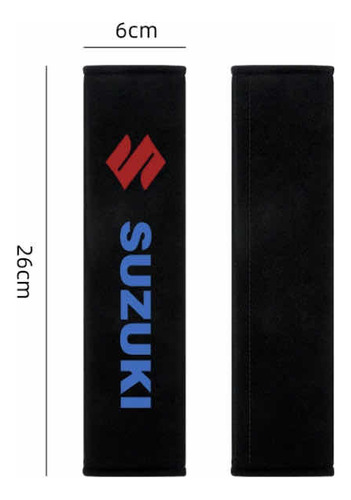 Par Portaplacas + Par Protector Cinturn Seguridad Suzuki Foto 4