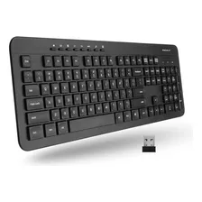 Teclado Inalámbrico - Teclado Ergonómico De Tamaño Completo 