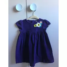 Vestido Veludo Carter´s Com Meia Calça - 9 Meses