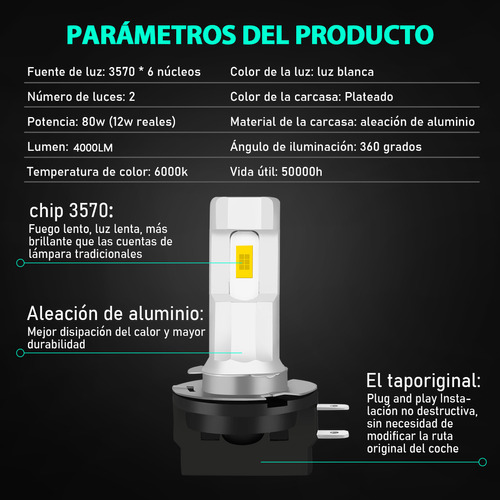 28000lm Focos Led Y Antiniebla Para Kia Magentis 2008-2010 Foto 7