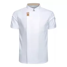 Jaqueta Chef Masculina E Feminina, Camisa Chef De Manga Curt