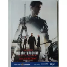 Poster-cartaz:missão Impossível:efeito Fallout:tom Cruise