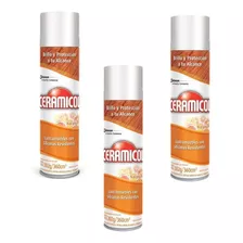 Lustramuebles Ceramicol Naranja En Aerosol X 360ml Pack 3u