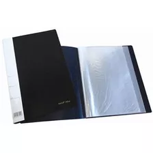 Carpeta Bibliorato Con 20 Folios Oficio Pvc Vs Colores Color Azul