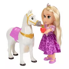 Boneca Rapunzel E Seu Cavalo Máximus Disney