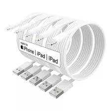Paquete De 5 Cables De Carga Para iPhone (certificado Apple