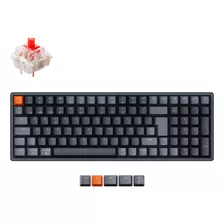 Teclado Mecanico Wireless Keychron K4 Version 2 Rgb Aluminio Qwerty Red Switch Hotswappable Distribución Iso Español Bluetooth Gamer Coder Pc Mac Tamaño Layout 96%