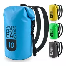 Bolsa Seca Tula Mochila Bolso Impermeable 10l Doble Correa 