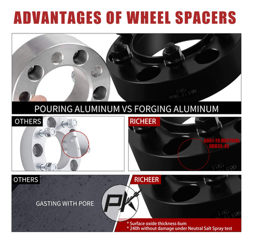 Wheel Spacers 6x5.5 For Toyota Tacoma 4runner/tundra/fj... Foto 4