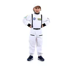 Fantasia Astronauta Luxo Infantil - Tam M (06 A 08 Anos)
