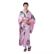 Vestido De Mujer Estampado Kimono Túnica Tradicional Japones