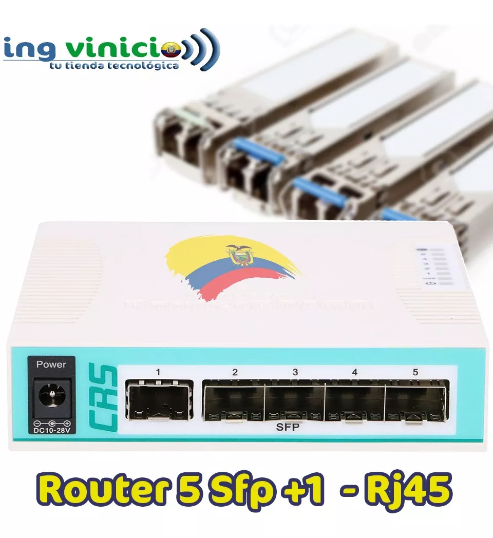Cloud Router Switch Mikrotik Crs106-1c-5s 5 Puertos Sfp L5