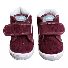 Botitas De Corderoy Bordo Bebe Pollito