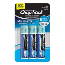 Chapstick Moisturizer Cool Mint Lip Balm Spf 15 3 Produtos