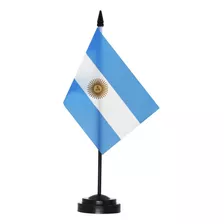 Bandera De Escritorio Anley , 30 Cm De Alto , Argentina