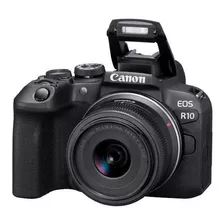 Câmera Canon Eos Rebel R10 4k Lente Rf-s 18-45mm