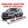 Emblema Quattro Audi Q7 2006-2023 Negro/rojo