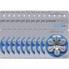 Baterias Powerone Implante Coclear Implant Plus P675 60 Unid