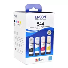 Tinta Epson 544 Pack 4 Colores Negro Cian Magenta Amarillo