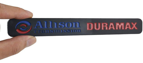 (1) Emblemas Allison Transmission Duramax Negros Para Silver Foto 2