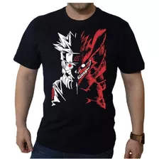 Camiseta Naruto Shippuden Kurama Raposa Nove Caudas