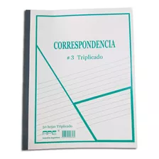  Ape Correspondencia Nº 3 Triplicado 50 Hojas Rayadas Unidad X 1 28cm X 22cm