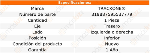 1- Buje Horquilla Trasera Izq/der Inf Optima 11/16 Trackone Foto 4