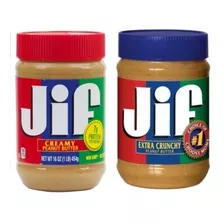 2 X Manteiga Amendoim Jif (creamy + Extra Crunch) Importada