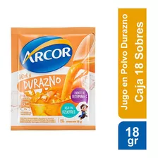 Jugo En Polvo Arcor Sabor Durazno Caja 18 Un X 18 Gr