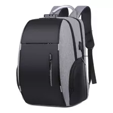 Mochila Antirrobo Impermeable Combinacion Porta Laptop Usb 