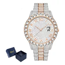 Relojes De Calendario Missfox Impermeables Con Diamantes Par