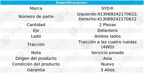 2 Mazas Del Chevrolet K1500 Suburban 4wd 88 Al 91 Syd Foto 2