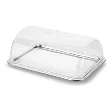 Suporte Para Torta Porta Bolo Boleira Retangular Com Tampa