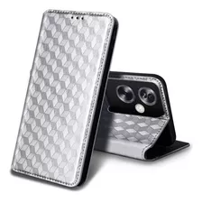 For Oppo A79 5g Cubic Pattern Pu Wallet Flip Stand Card Case