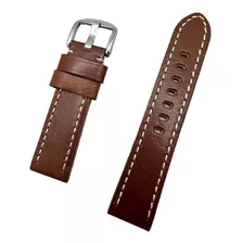 Correa De Cuero Marrón Para Reloj Panerai 14.48 Mm