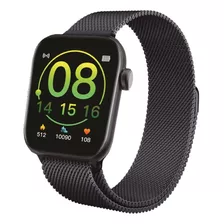 Smartwatch Sumergible Negro Nictom Nt14 Malla Metal Reloj Inteligente Dos Mallas