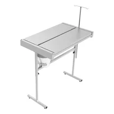 Mesa Calha Vet-com Regulagem De Altura-100% Inox C/ Balde.