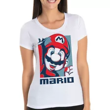 Camiseta Video Game Retro Super Nintendo Mario Bros Rf06