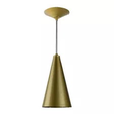 Pendente Castor Ouro Brilho Starluz 1 Lampada E27 Bivolt