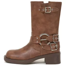 Botas De Vaquero Del Oeste De Cuero Para Mujer