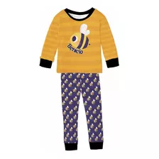 Pijama Infantil Inverno Malha Tema Abelhinha Abelha Com Nome