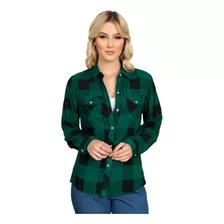 Camisa Blusa Xadrez Feminina Flanelada Festa Junina