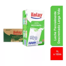 Leche Parcialmente Descremada Ilolay Larga Vida 1 Lt X 12 Un