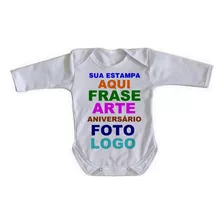 Body Bebê Criança Roupa Nenê Arte Aniversario Nome Estampa