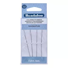 Beadalon - Agujas Ojos Plegables, 2,5 Pulgadas, Pesadas...