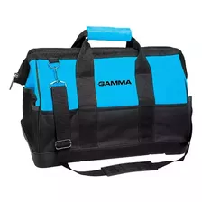 Bolsa Ferramentas Reforçada Gamma 22 Bolsos Azul Alça Ombro